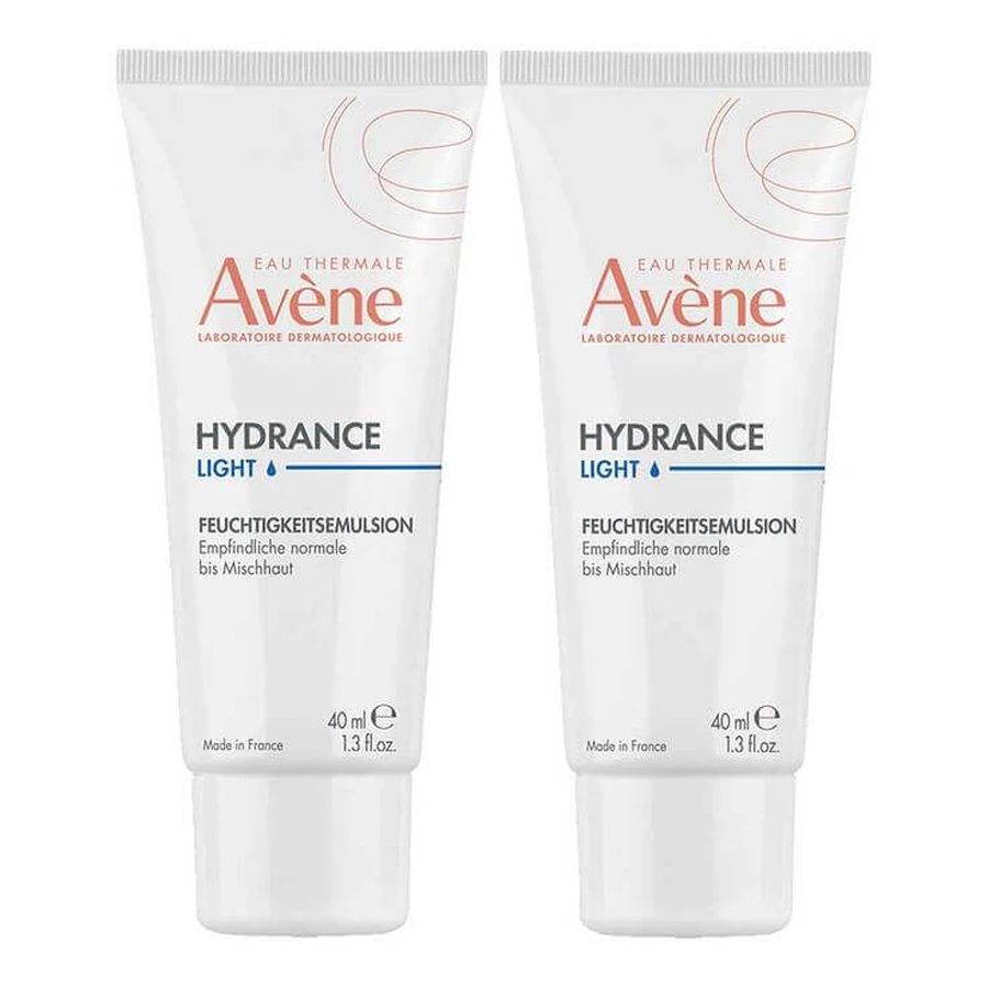 Avene Hydrance Light Moisturizing Emulsion, 2x40 ml Emulsion