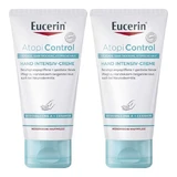 Eucerin Atopicontrol Intensieve Handcrème, 2 x 75 ml crème
