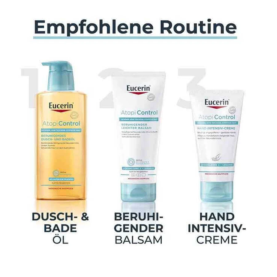 Crème pour les mains intensive Eucerin Atopicontrol, 2 x 75 ml