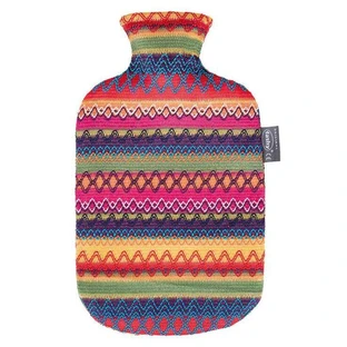 Fashy-warmwaterkruik, Peru-ontwerp, rode tinten, 1 stuk, in de staat waarin het zich bevindt