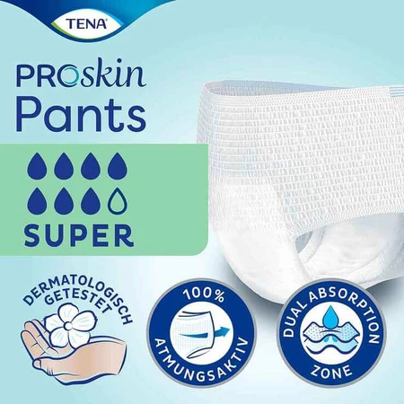TENA Pants Super XL – Culottes jetables pour l'incontinence, 12 pièces, selon disponibilité