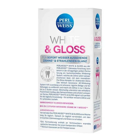 Perlweiss White & Gloss tandpasta, 50 ml tandpasta