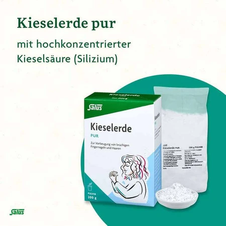 Kieselerde PUR Pulver Salus, 200 g Pulver