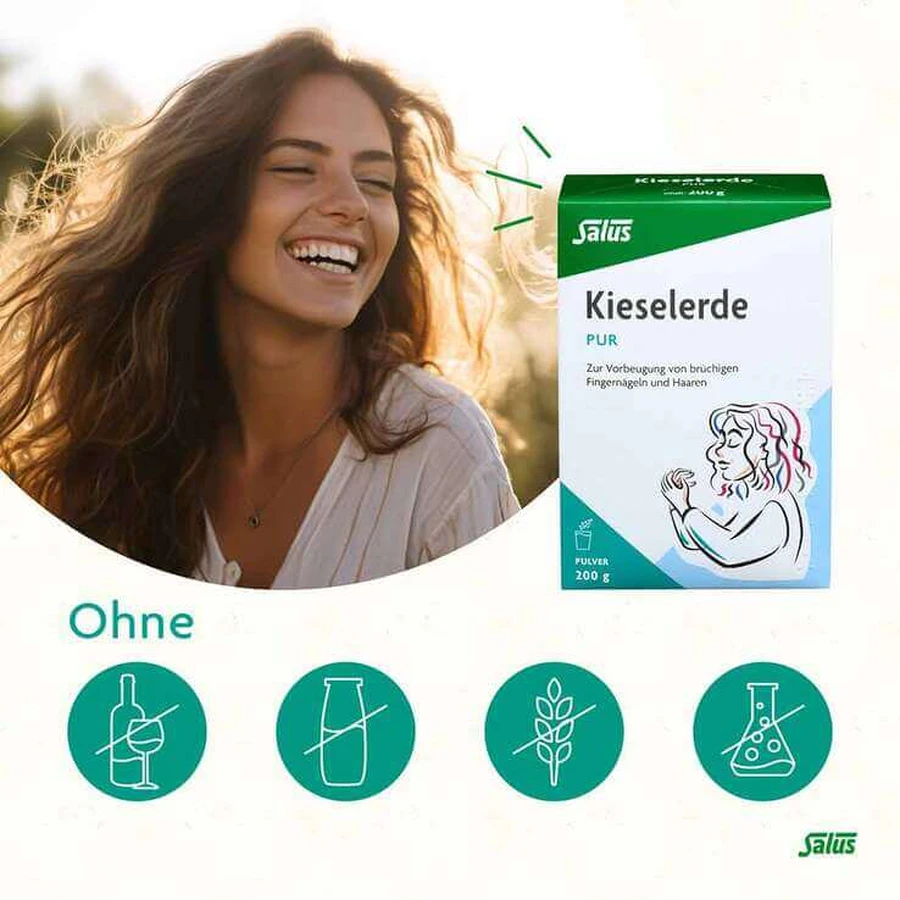 Kieselerde PUR Pulver Salus, 200 g Pulver