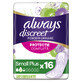Absorbents for urinary incontinence Always Discreet Small Plus, 16 pieces, P&amp;G
