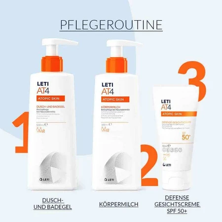Leti AT4 Defense SPF 50+ Face Cream, 2 x 50 ml