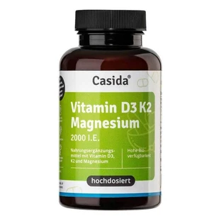 Vitamin D3, K2, and Magnesium 2000 IU Capsules, 90 Capsules
