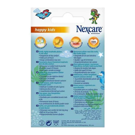 Nexcare Happy Kids pleisters van 19 x 72 mm, 20 stuks