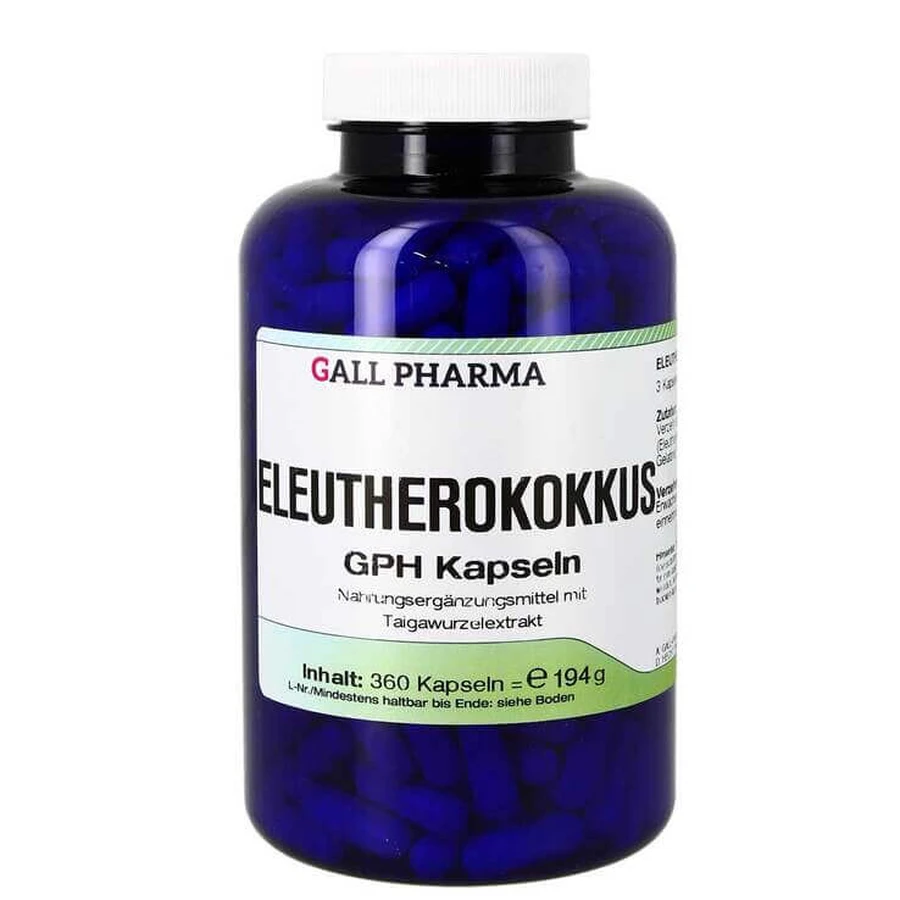 Kapsułki Eleutherococcus GPH, 120 kapsułek: ceny i cechy