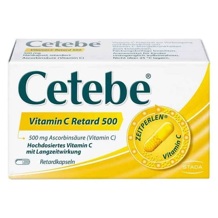 Cetebe® Vitamine C à libération prolongée 500, 60 gélules