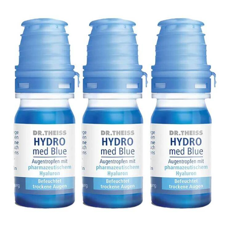 DR. Theiss Hydro med Blue Augentropfen, 3x10 ml Augentropfen