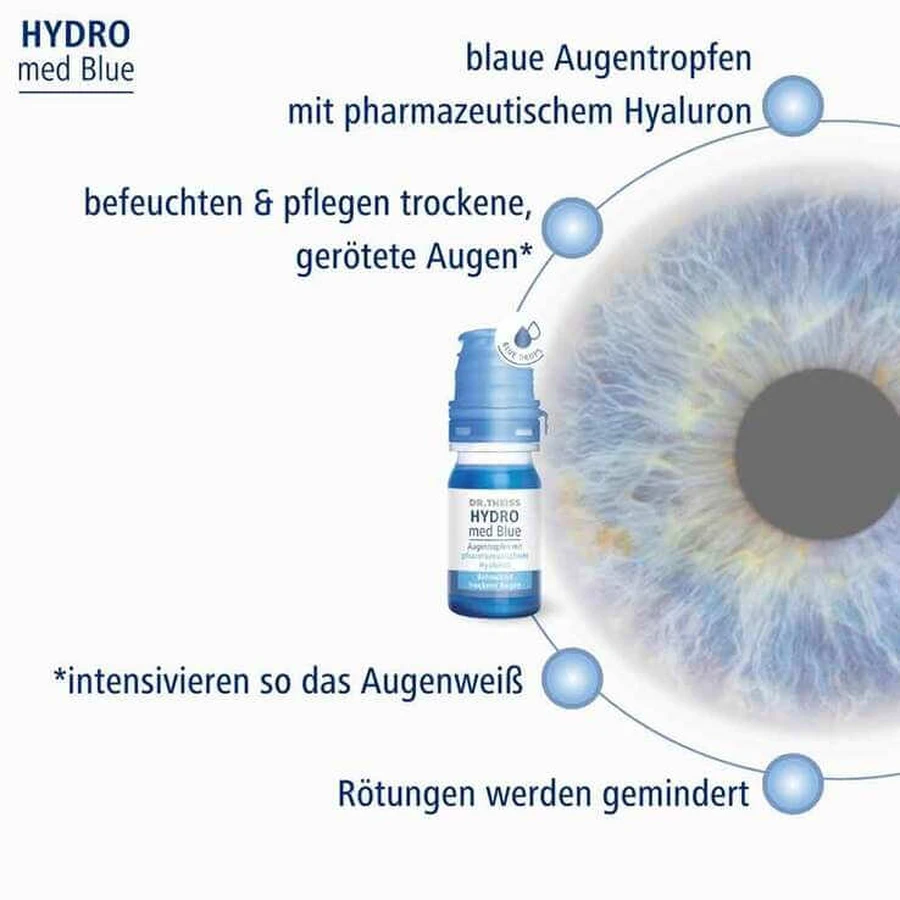 DR. Theiss Hydro med Blue Augentropfen, 3x10 ml Augentropfen