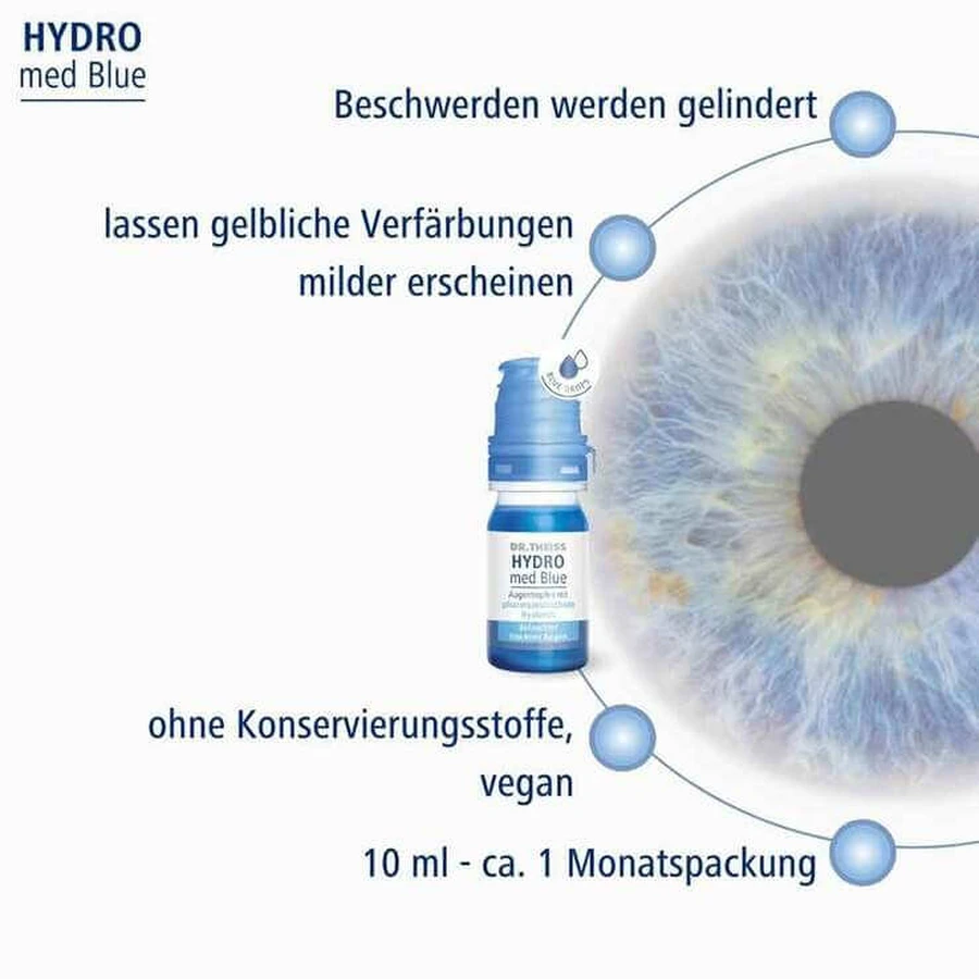 DR. Theiss Hydro med Blue Augentropfen, 3x10 ml Augentropfen