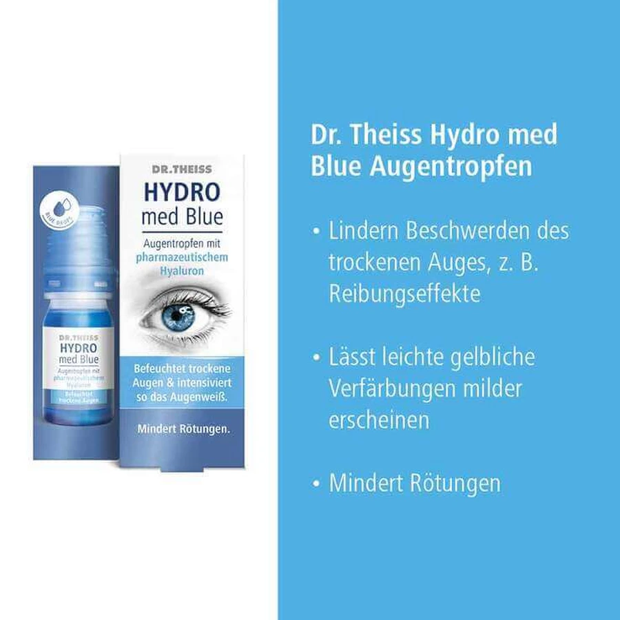 DR. Theiss Hydro med Blue Augentropfen, 3x10 ml Augentropfen
