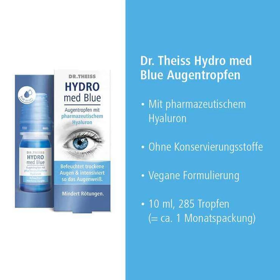 DR. Theiss Hydro med Blue Augentropfen, 3x10 ml Augentropfen