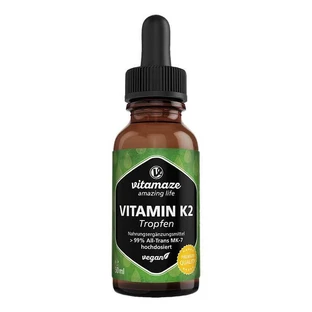 Vitamin K2 MK7 Tropfen hochdosiert vegan, 50 ml Tropfen