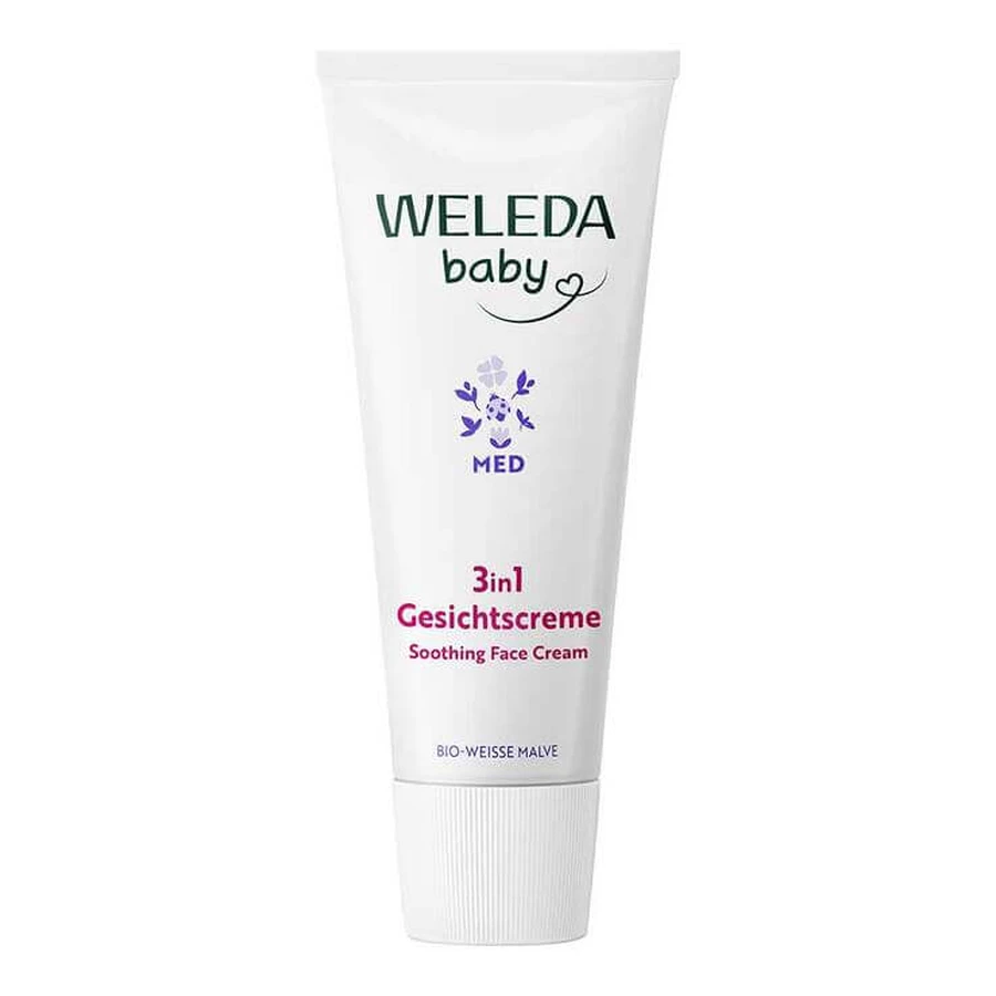 Weleda Baby 3-in-1 White Mallow Face Cream, 50 ml Cream