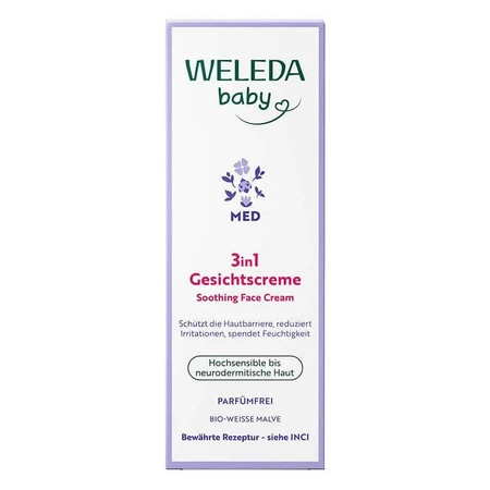 Weleda Baby 3-in-1 White Mallow Face Cream, 50 ml Cream