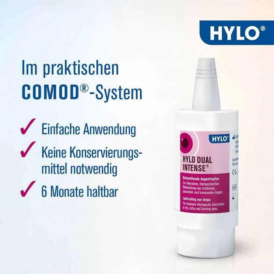 Hylo Dual INTENSE® Eye Drops, 2x2x10 ml eye drops