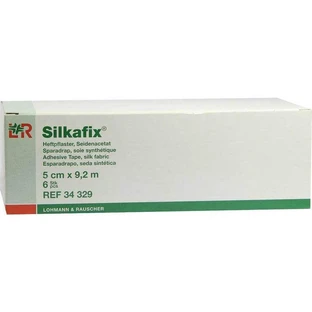 Silkafix-pleisters, 9,2 m x 5 cm, 6 stuks