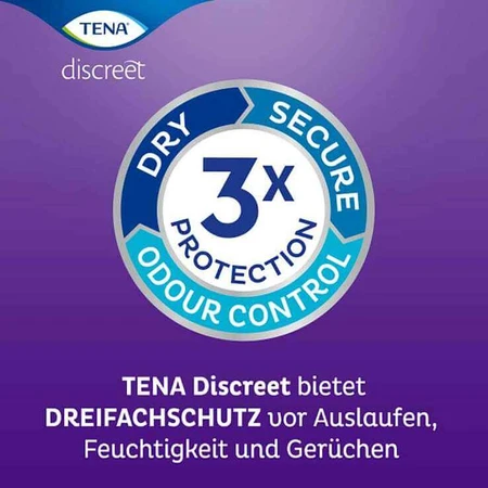Compresas nocturnas TENA Discreet Maxi para la incontinencia, 12 unidades.
