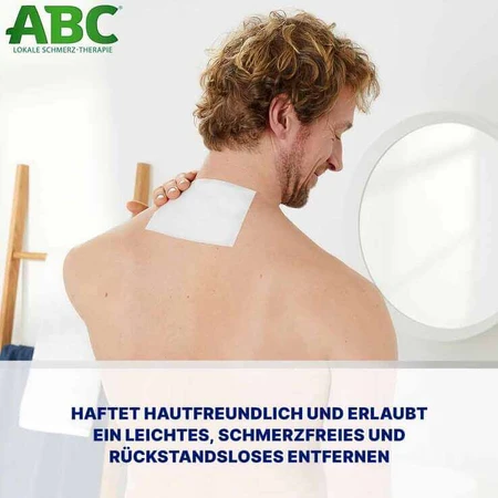 Abc-warmtepleisters, voor de gevoelige huid, van niet-geweven materiaal, Hansaplast Med, 2x4 pleisters