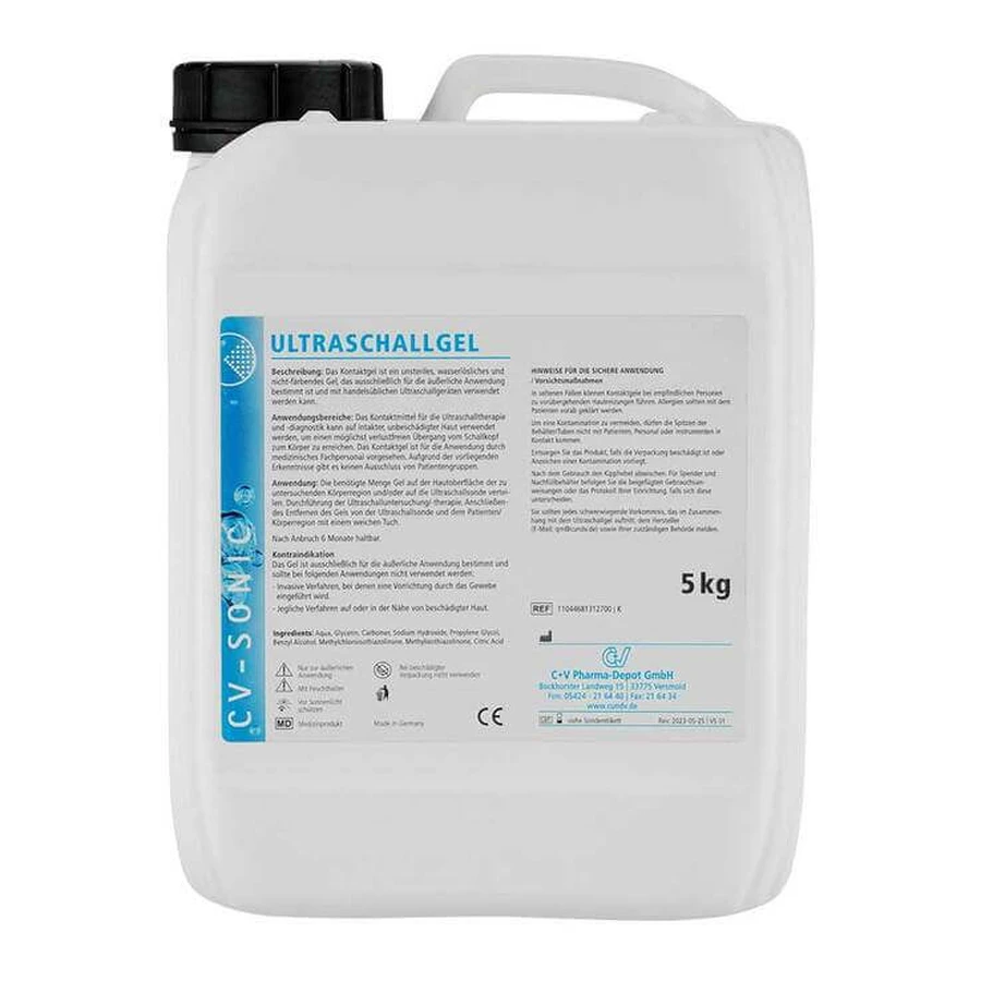 Verpakking met echografiegel, 5 kg gel