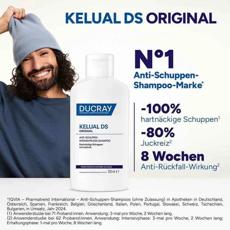 Champú anticaspa Ducray Kelual DS, 2 x 100 ml de champú