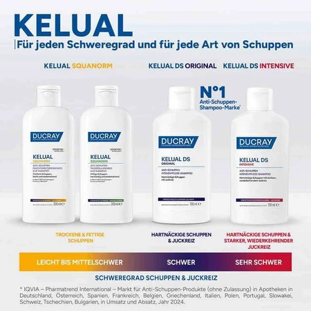 Champú anticaspa Ducray Kelual DS, 2 x 100 ml de champú