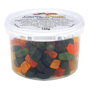 Fruit- en droppareltjes, 150 g snoep