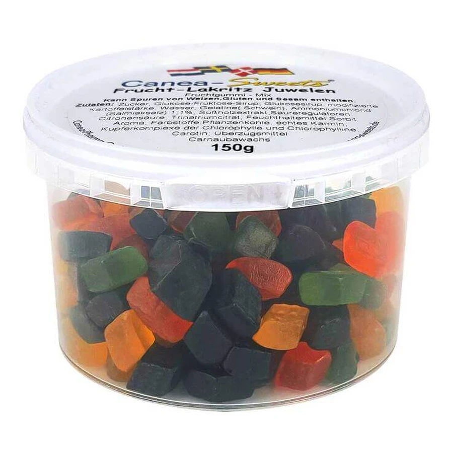 Fruit- en droppareltjes, 150 g snoep