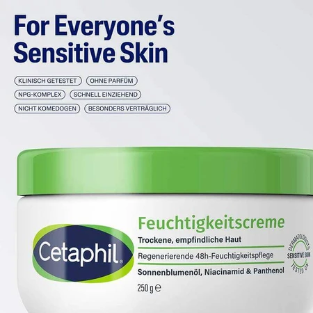 Crème hydratante Cetaphil pour peaux sèches et sensibles, 2 x 456 ml
