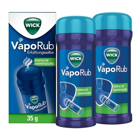 Pommade contre le rhume WICK VapoRub en tube applicateur, 35 g de pommade