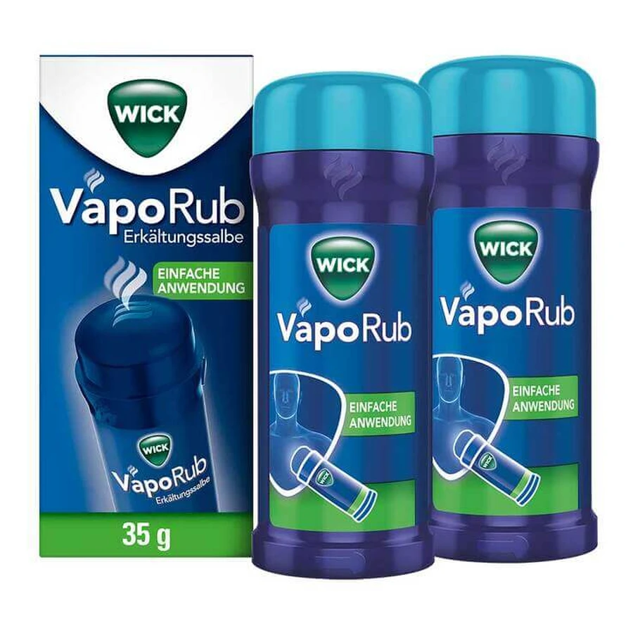 Pommade contre le rhume WICK VapoRub en tube applicateur, 35 g de pommade