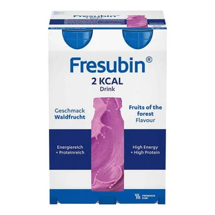 Fresubin 2 kcal, bebida de frutos del bosque, botella, 4 x 200 ml, solución oral