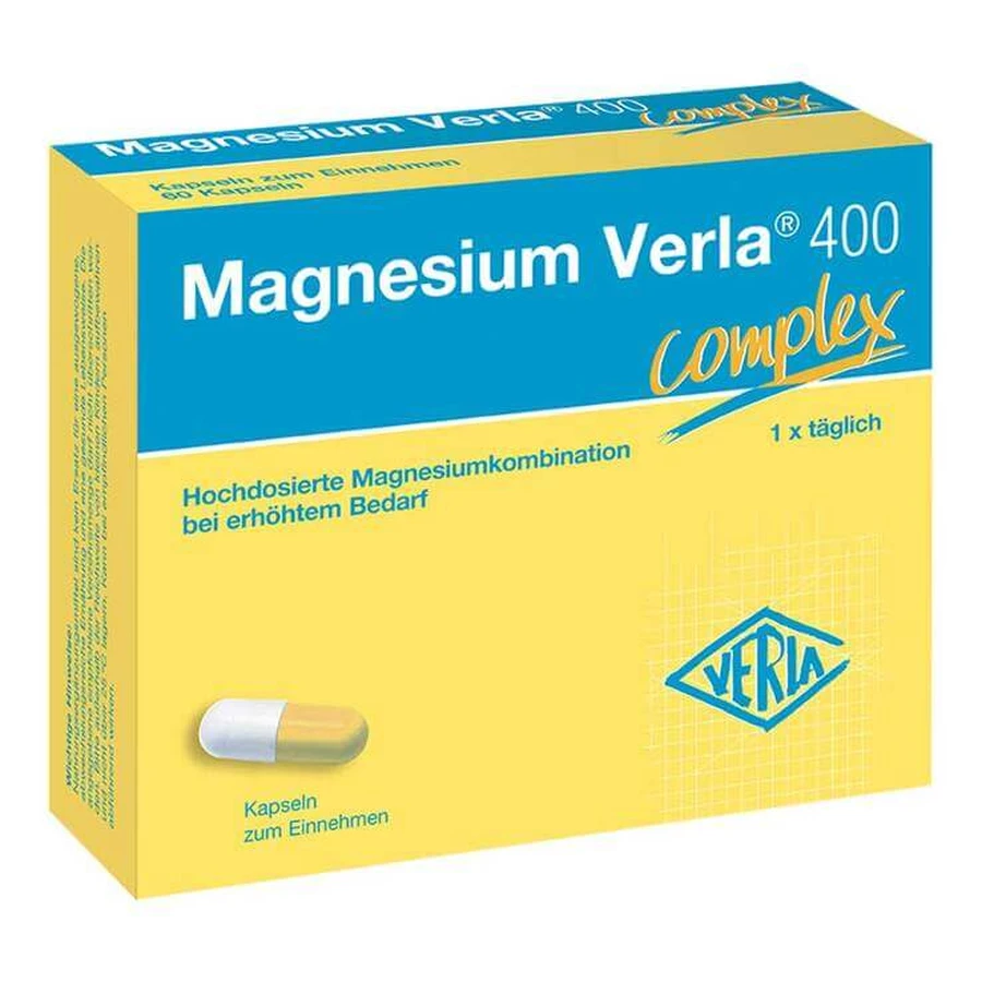 Magnésium Verla 400 gélules, 2 boîtes de 90 gélules