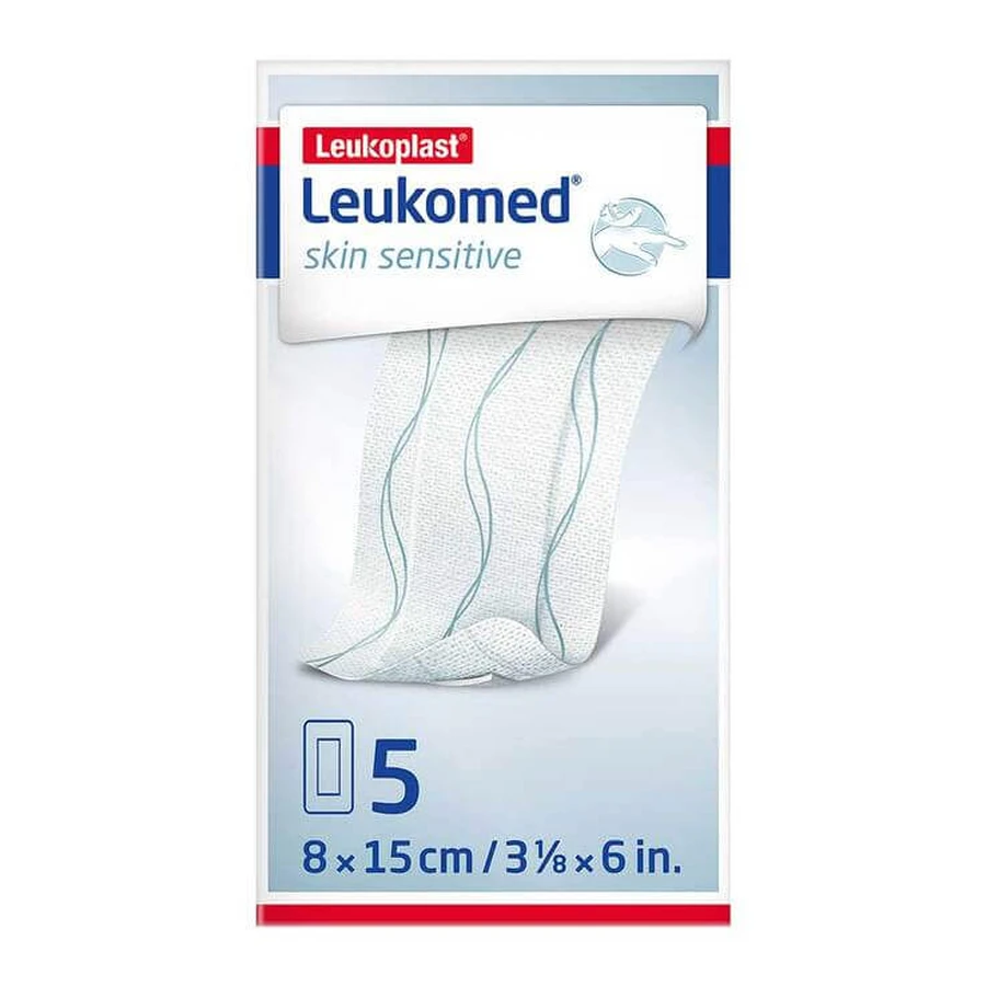 Leukomed® Skin Sensitive 8 x 15 cm, pleisters (20 stuks)