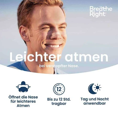 Bandes nasales Breathe Better Breathe Right®, beige standard, 30 bandes