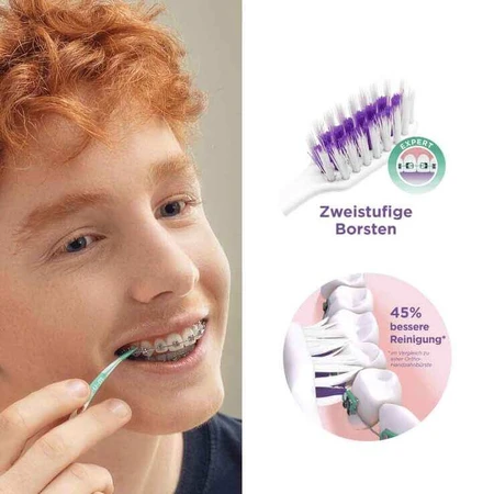 GUM Sonic Ortho Sonic Toothbrush, 1 Toothbrush