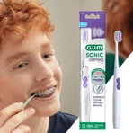 GUM Sonic Ortho Sonic Toothbrush, 1 Toothbrush