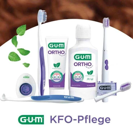 GUM Sonic Ortho Sonic Toothbrush, 1 Toothbrush