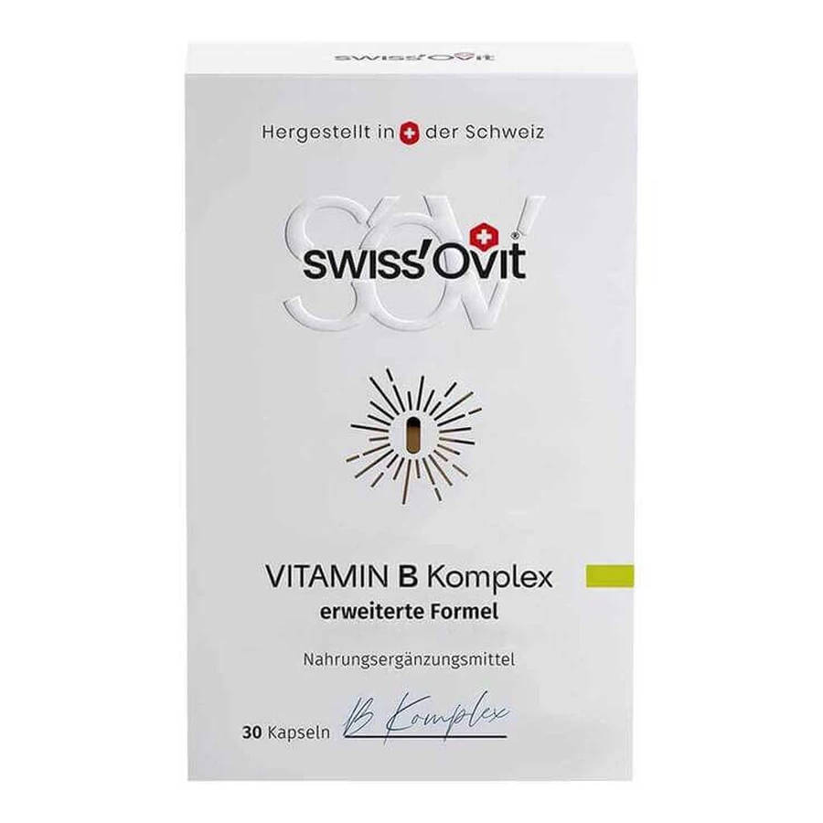 Swissovit Vitamine B-complex Capsules ter stimulering van de stofwisseling, 30 capsules