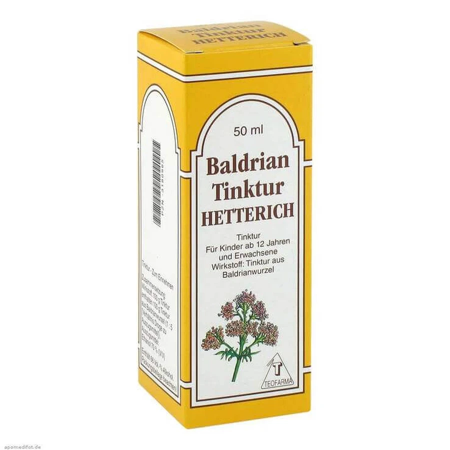 Tintura de valeriana Hetterich, frasco de 100 ml