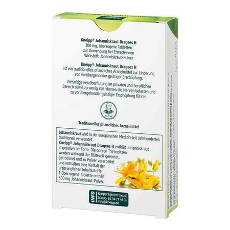 Kneipp Sint-Janskruid-tabletten met omhulling H, 40 stuks