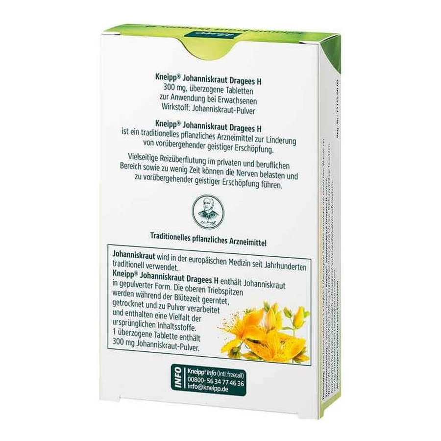 Kneipp Sint-Janskruid-tabletten met omhulling H, 40 stuks