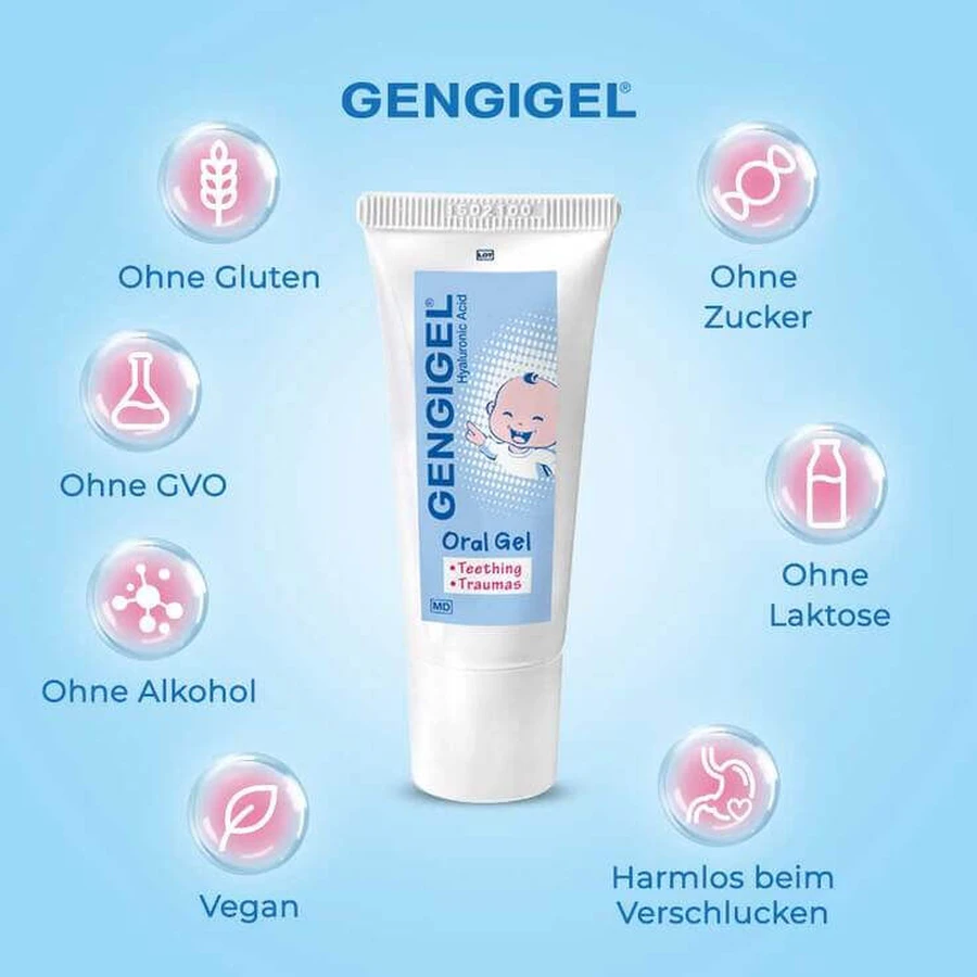 Gel dentaire Gengigel pour les premières dents, gel dentaire de 20 ml