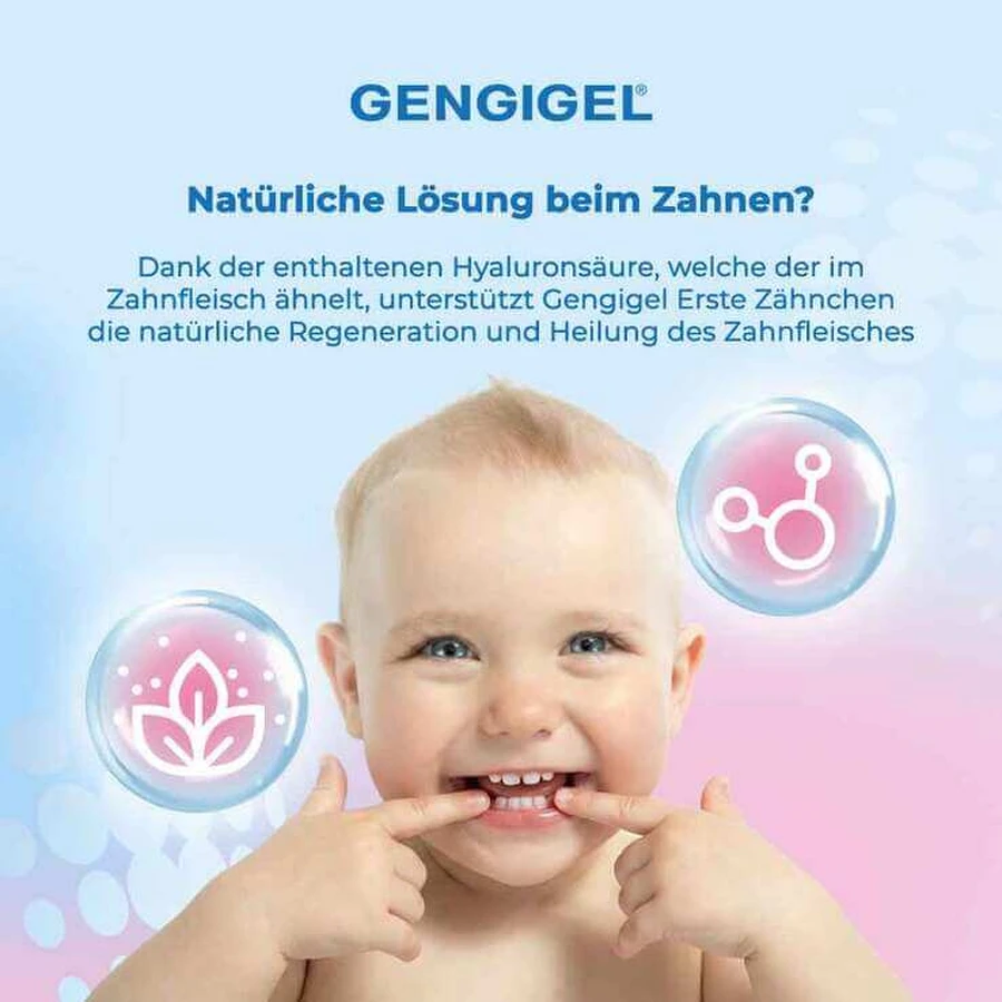 Gel dentaire Gengigel pour les premières dents, gel dentaire de 20 ml