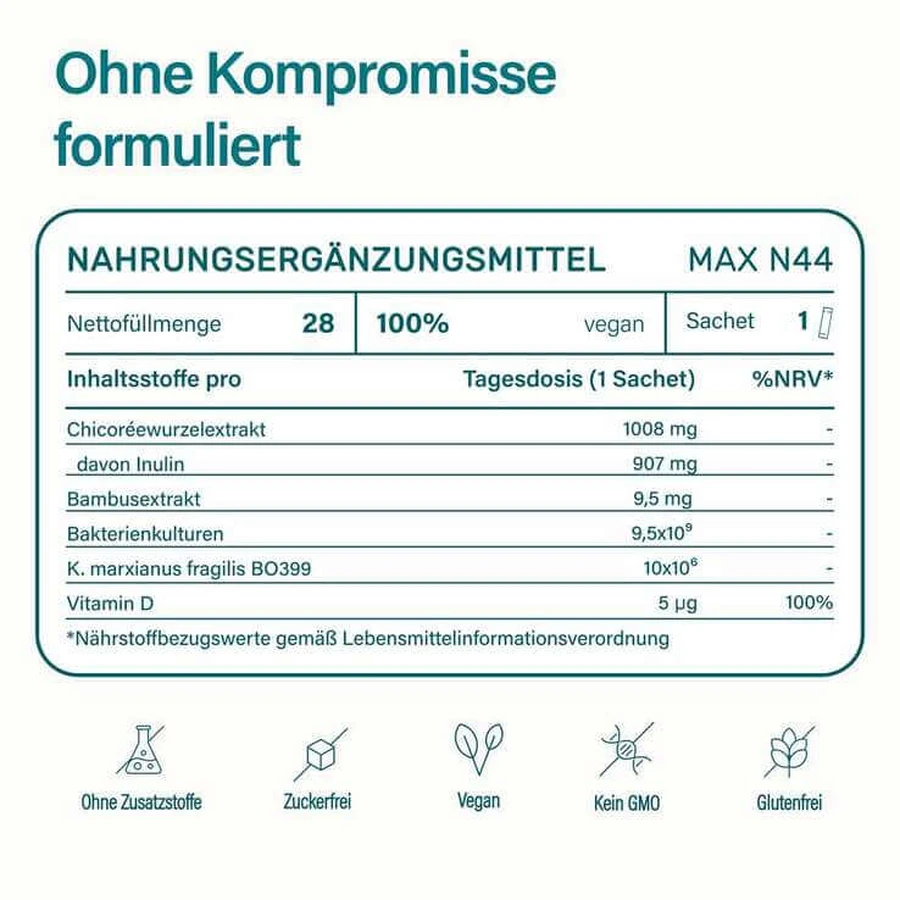 Nupure probadent Max N44 și pliculețe cu vitamina D3 sub formă de pulbere, 28 de pliculețe
