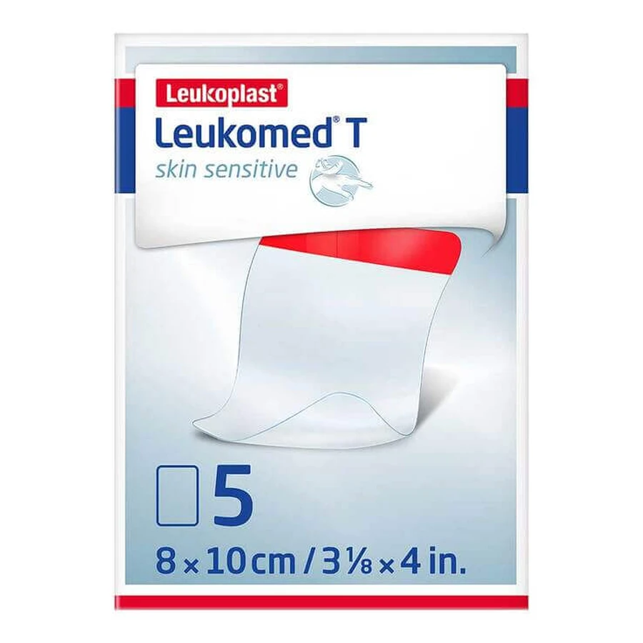 Leukomed® T Skin Sensitive 8x10 cm, 5-pack of bandages