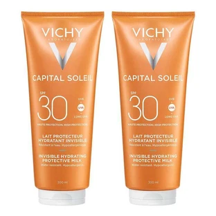 Vichy Capital Soleil Mattifying Sun Fluid SPF 30 voor het gezicht, 2x50 ml lotion
